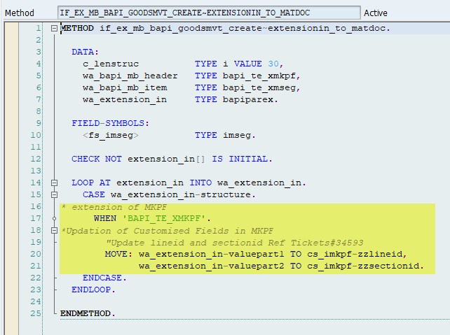 ABAP SAP Update ZZ Fields in MKPF with bapi MB_BAPI_GOODSMVT_CREATE